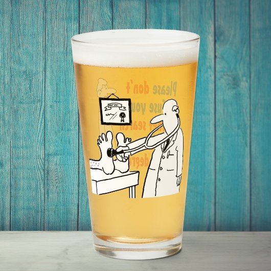 Twee Funny Doctor en Medisch-Geachte Cartoons. Glas