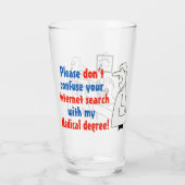 Twee Funny Doctor en Medisch-Geachte Cartoons. Glas (Achterkant)