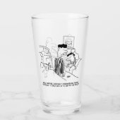 Twee Funny Doctor en Patient-Geachte Cartoons. Glas (Achterkant)