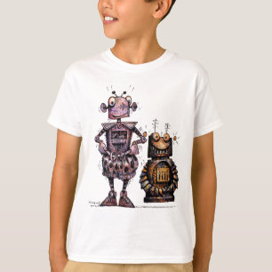 Twee Funny Kind Robots T-shirt
