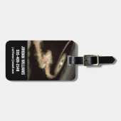 Twee gasreus-exoplaneten die om een jonge ster dra bagagelabel (Voorkant horizontaal)