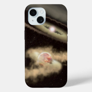 Twee gasreus-exoplaneten die om een jonge ster dra iPhone 15 case
