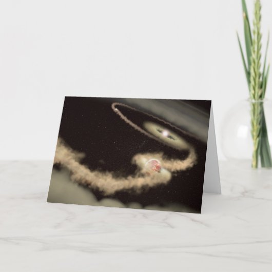 Twee gasreus-exoplaneten die om een jonge ster dra kaart (Voorkant)