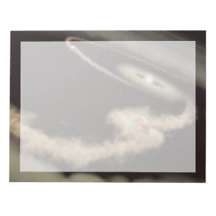 Twee gasreus-exoplaneten die om een jonge ster dra notitieblok