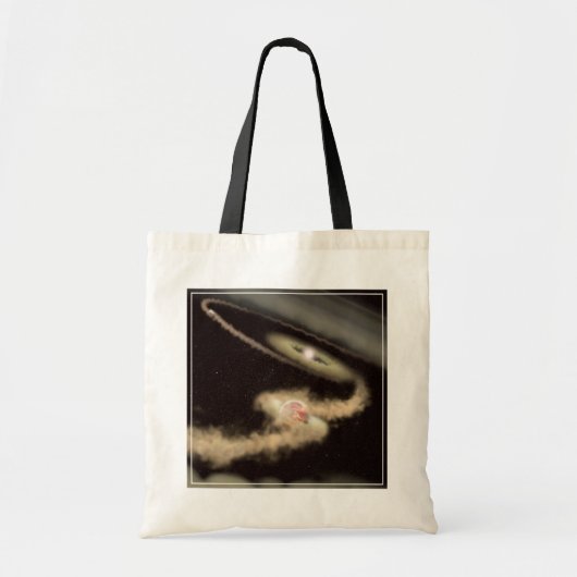 Twee gasreus-exoplaneten die om een jonge ster dra tote bag (Voorkant)