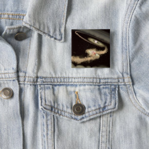 Twee gasreus-exoplaneten die om een jonge ster dra vierkante button 5,1 cm