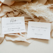 Twee gastentelling | Maaltijdkeuze RSVP-kaart RSVP Kaartje