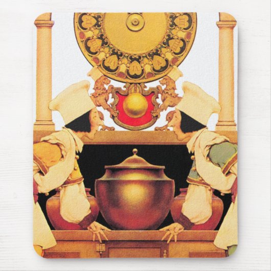 Twee gebak koks - door Maxfield Parrish Muismat (Voorkant)