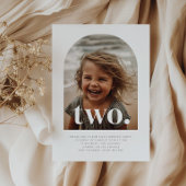 Twee gebogen foto verjaardag kaart