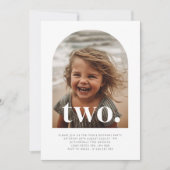 Twee gebogen foto verjaardag kaart (Voorkant)