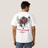 "Twee gebroken harten" T-shirt (Achterkant volledig)