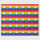 Twee-Geest LGBTQ+ Pride-vlag Cadeaupapier (Vlak)
