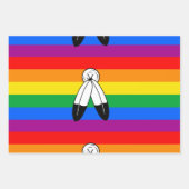 Twee-Geest LGBTQ+ Pride-vlag Inpakpapier Vel (Voorkant)