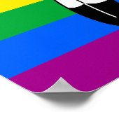 Twee-Geest LGBTQ+ Pride-vlag Poster (Hoek)