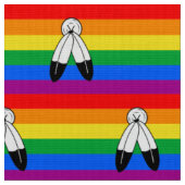 Twee-Geest LGBTQ+ Pride-vlag Stof (Close Up)