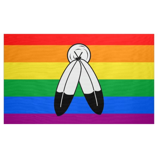 Twee-Geest LGBTQ+ Pride-vlag Stof (Yard (91,4 cm))