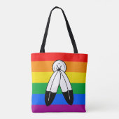 Twee-Geest LGBTQ+ Pride-vlag Tote Bag (Achterkant)