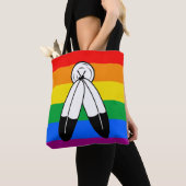 Twee-Geest LGBTQ+ Pride-vlag Tote Bag (Dichtbij)
