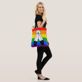 Twee-Geest LGBTQ+ Pride-vlag Tote Bag (Op model)
