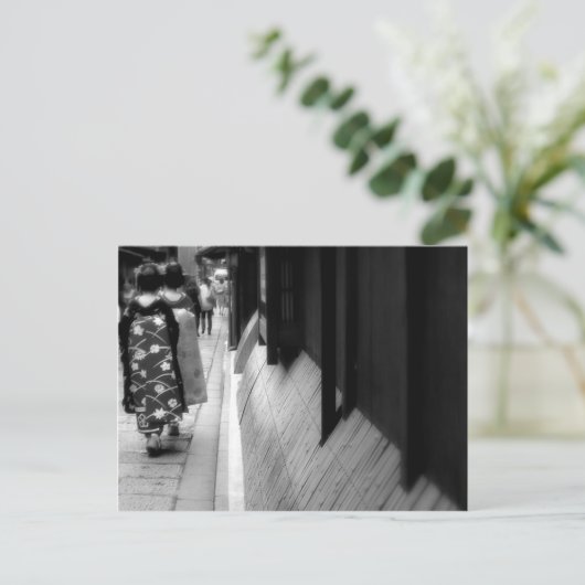 Twee Geisha in Kyoto Briefkaart (Staand voorkant)