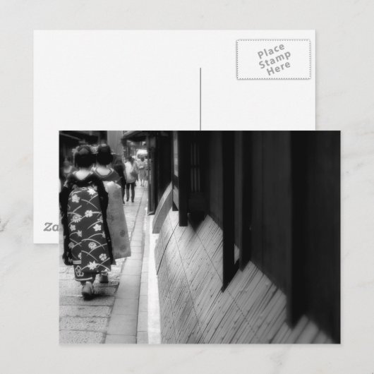 Twee Geisha in Kyoto Briefkaart (Voorkant / Achterkant)