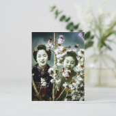 Twee Geisha Japan in Blossom Japans Briefkaart (Staand voorkant)