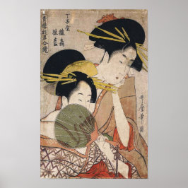 Twee Geisha Japanse  Kunst Poster