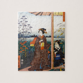 Twee Geishas Japanse Traditional Woodblock Ukiyo-E Legpuzzel