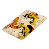 Twee geisha's voor kunst magneet (Linkerzijde)