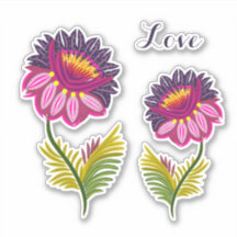 Twee geïsoleerde bloemen