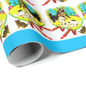 twee geiten één kitten cadeaupapier (Rol Hoek)