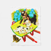 twee geiten één kitten fleece deken (Voorkant)