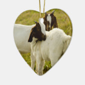 Twee geiten keramisch ornament (Links)