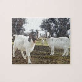 Twee geiten legpuzzel