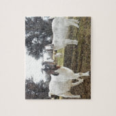 Twee geiten legpuzzel (Verticaal)