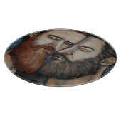 Twee gekaarde Mannen Snijplank (Hoek)