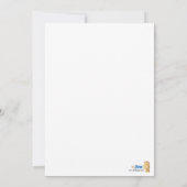 Twee Gekke apen Baby shower 5 x 7 Kaart (Achterkant)