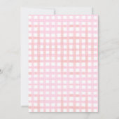 Twee Gekke Gans 2e Verjaardag Roze Uitnodiging (Achterkant)