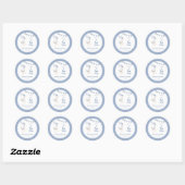 Twee Gekke Goose Blue Boy 2e verjaardag Ronde Sticker (Vel)