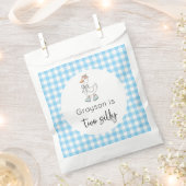 Twee Gekke Goose Blue verjaardagen Bedankzakje (Geknipt)