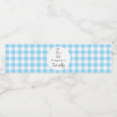 Twee Gekke Goose Blue verjaardagen Waterfles Etiket (Enkel label)