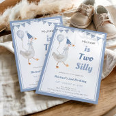 Twee Gekke Goose Boy 2e verjaardagsfeestje Kaart