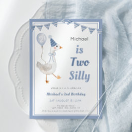Twee Gekke Goose Boy 2e verjaardagsfeestje Kaart