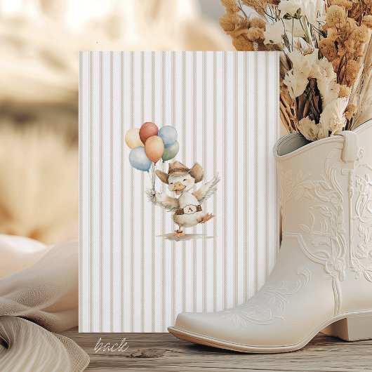 TWEE Gekke Goose Cowboy Western Boy 2e Verjaardag Kaart