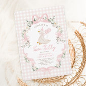 Twee Gekke Goose Pink Bow Girl 2e verjaardag Kaart