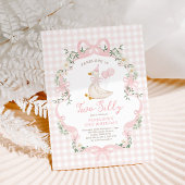 Twee Gekke Goose Pink Bow Girl 2e verjaardag Kaart