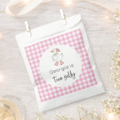 Twee Gekke Goose Roze Verjaardag Bedankzakje (Geknipt)