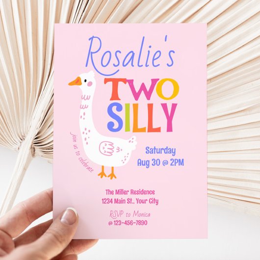 Twee Gekke Goose Zomer Kinder 2e Verjaardag Kaart