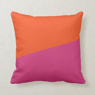 TWEE GEKLEURD SINAASAPPEL EN CERISE   PILLOW KUSSEN