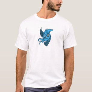 Twee gekloonde blauwe vogeltjes t-shirt